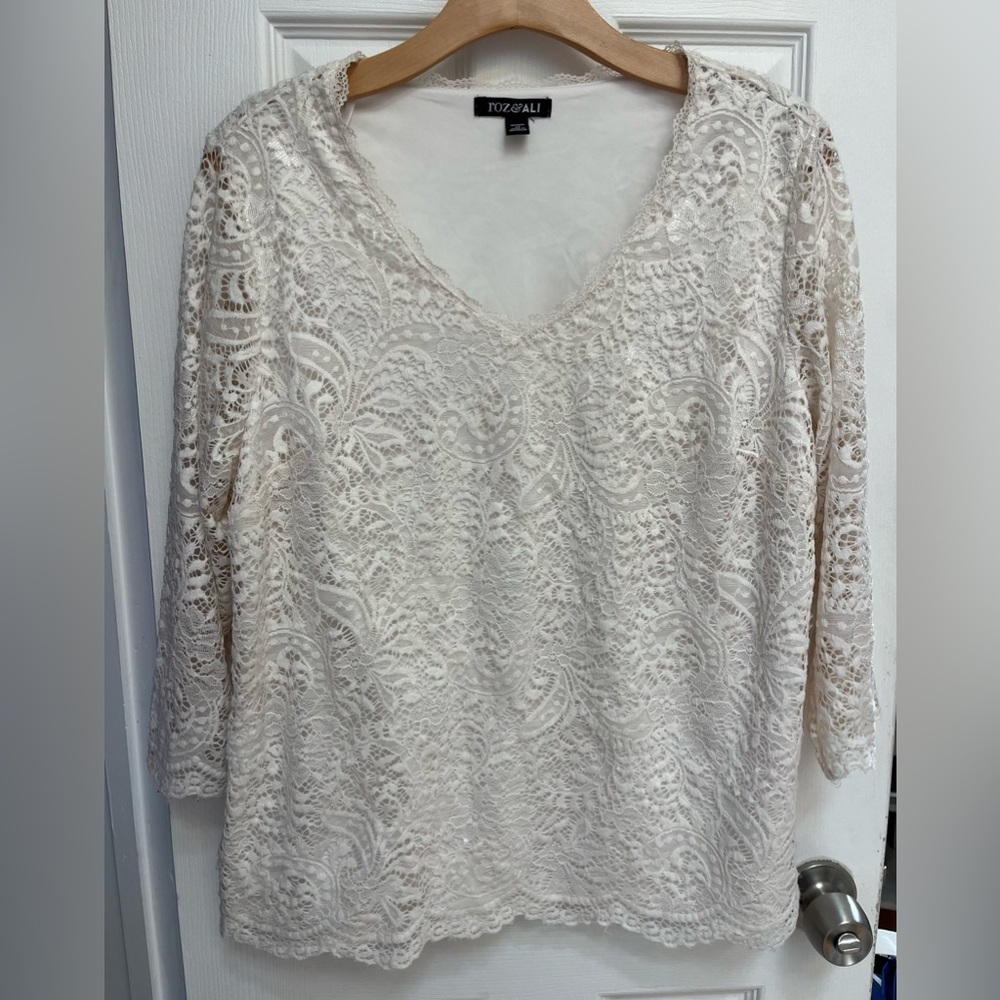 Ivory Lace Top